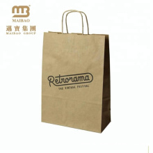Alibaba Supplier Twisted Handles Custom Printing Brown Kraft Paper Bag Manufacturer In Malaysia